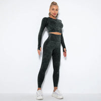 Naadloze Dames Yoga Set met Cropped Top - Nova