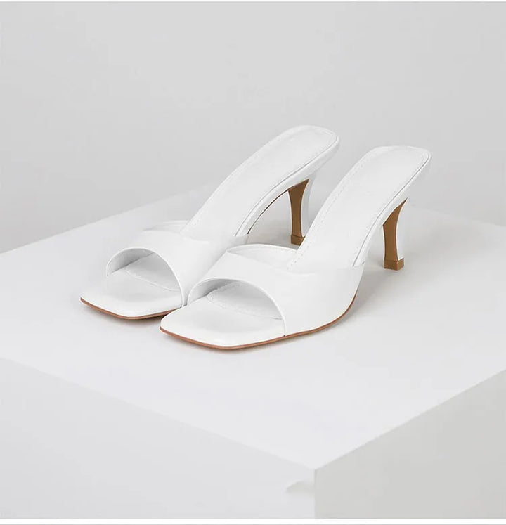 Open hak-mules voor dames - Mirella