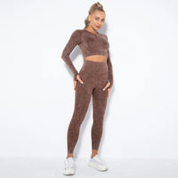 Naadloze Dames Yoga Set met Cropped Top - Nova