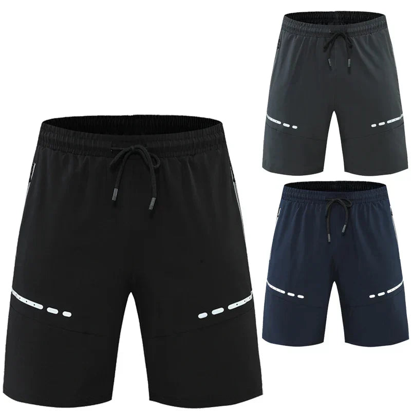 Sportieve & Stijlvolle Slim-Fit Trainingsshorts met Ritszakken – Kian