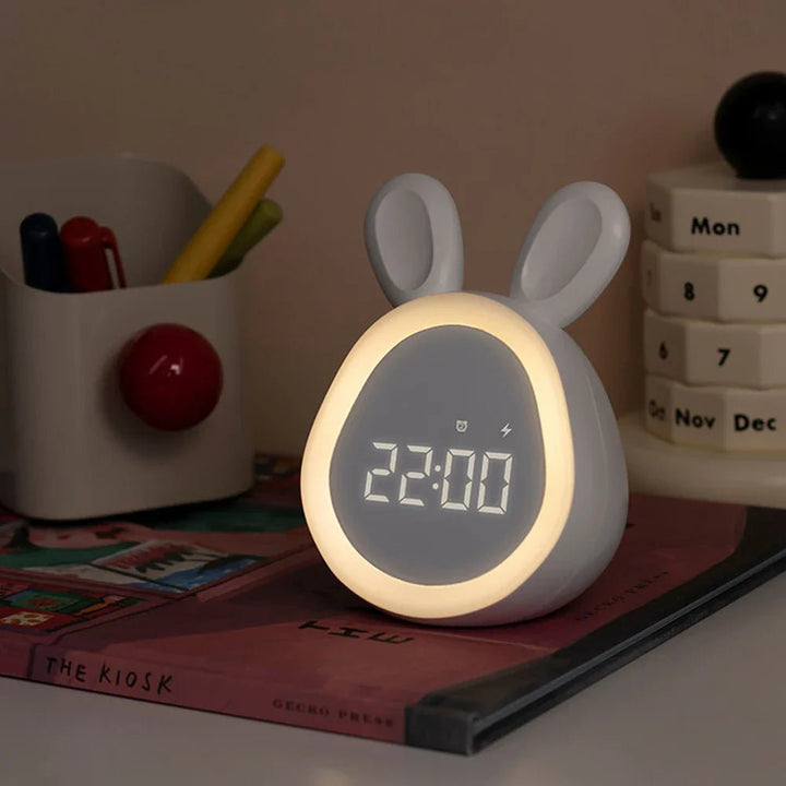 Kinderwekker in Konijnvorm met LED Nachtlamp - BunniGlow