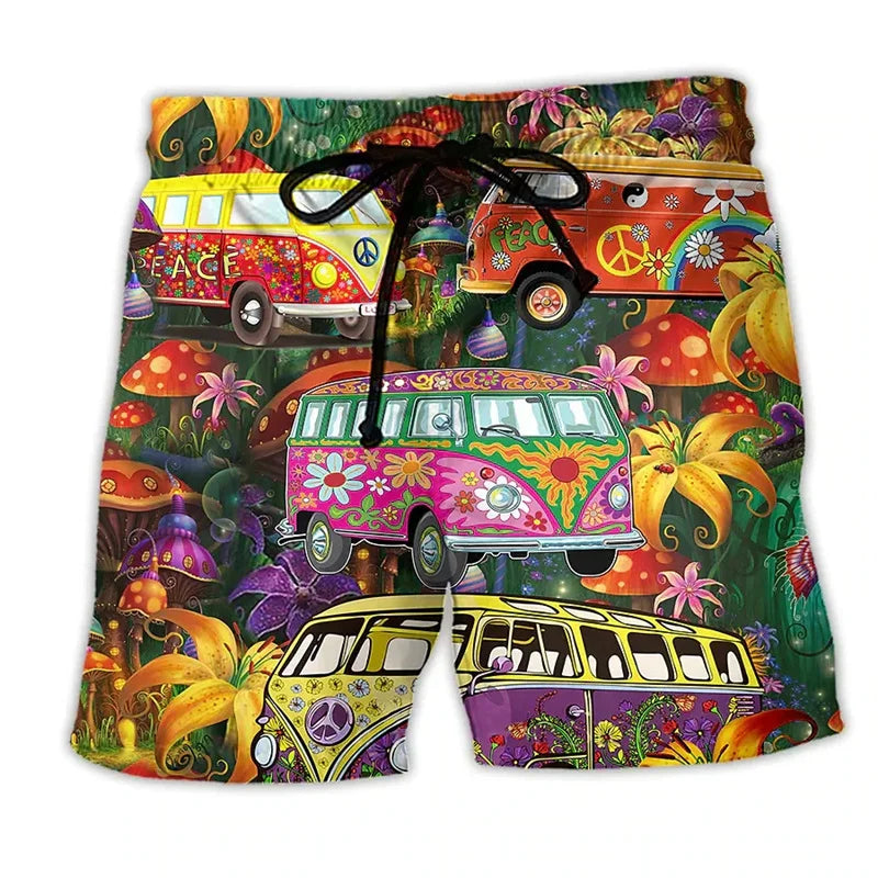 Heren Zwemshort met Graffiti Print – NovaBay