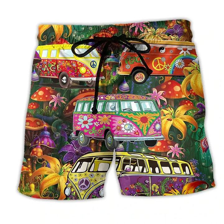Heren Zwemshort met Graffiti Print – NovaBay