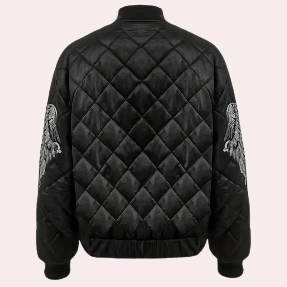 Trendy Zwarte Dames Bomberjack met Rits - Rivka