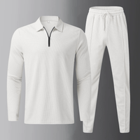 Premium Herenset voor Vrijetijd met Lange Mouwen T-shirt en Joggingbroek – Elian