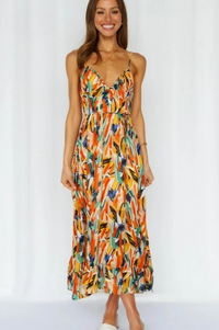 Mouwloze Zomerjurk met Print – Isla