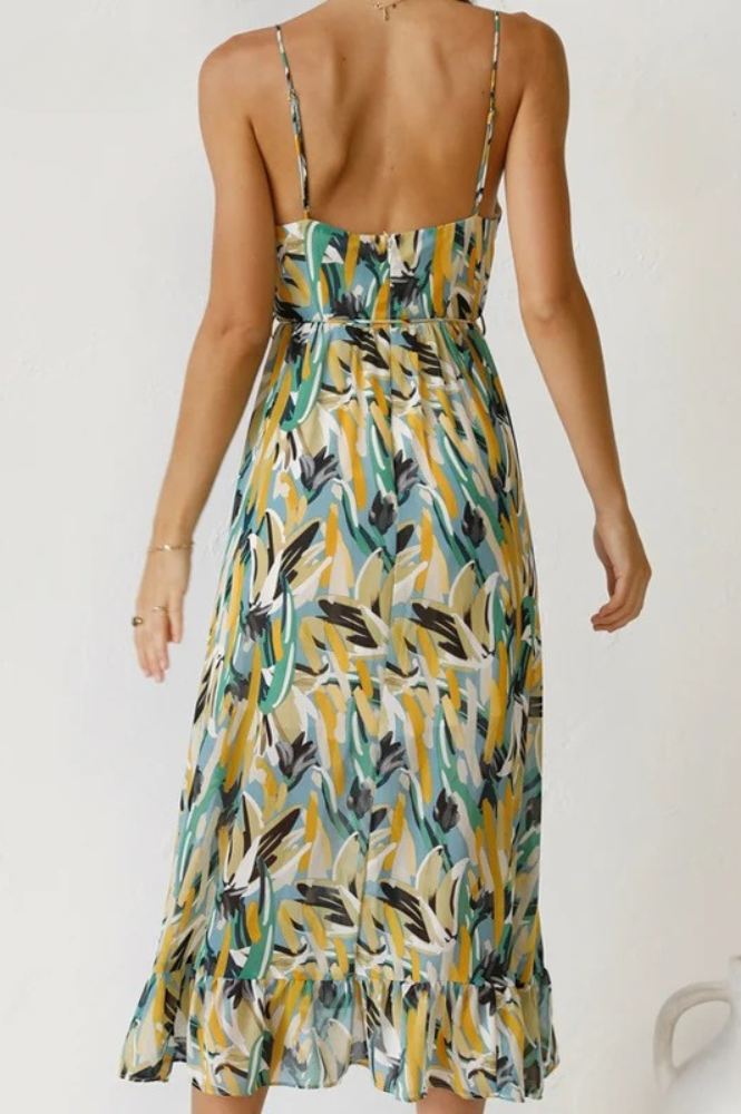 Mouwloze Zomerjurk met Print – Isla
