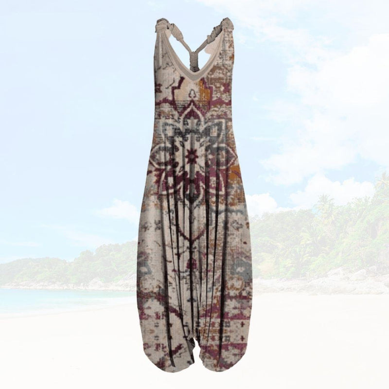 Zomerse Dames Jumpsuit met Losse Pasvorm – Elenya