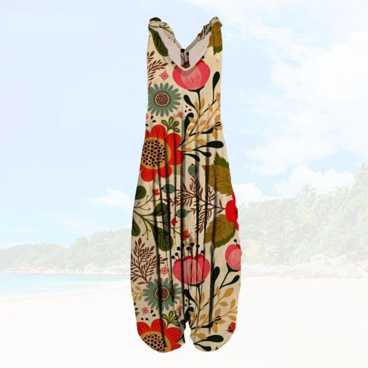 Zomerse Dames Jumpsuit met Losse Pasvorm – Elenya