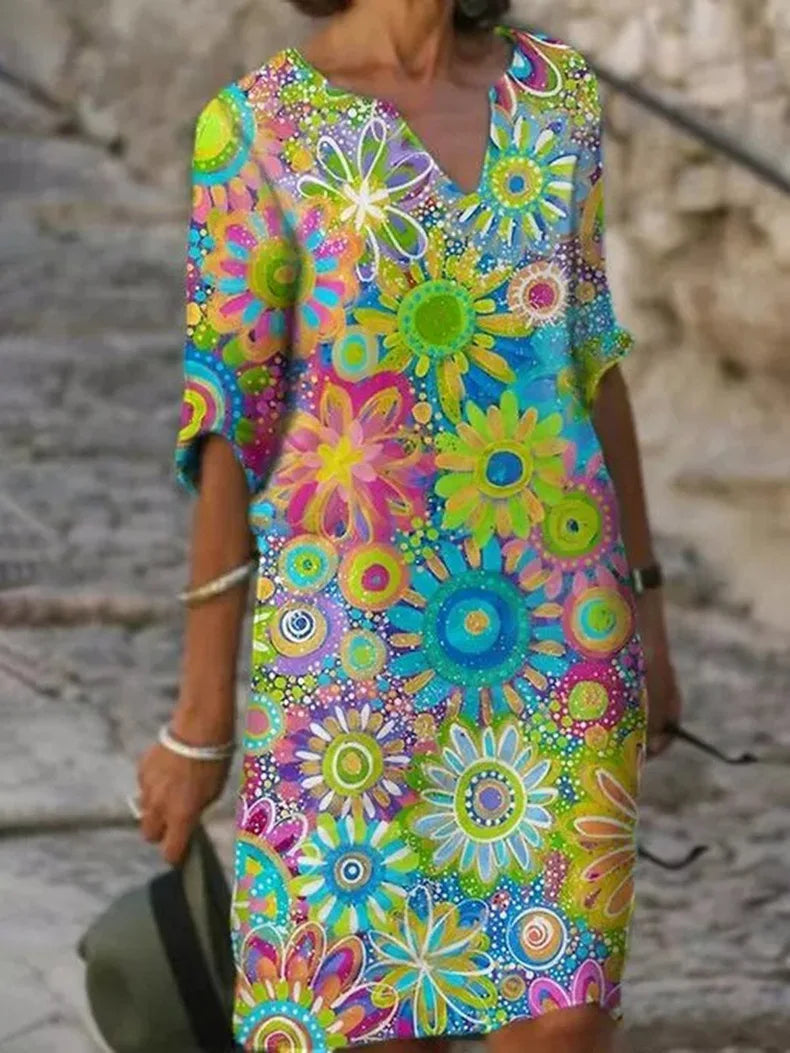 Zomerjurk met Bloemenprint - Marisol