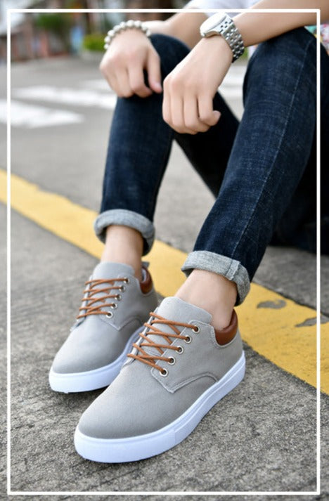 Vardi Dante™ David Sneakers | Stoere herensneakers met witte zool