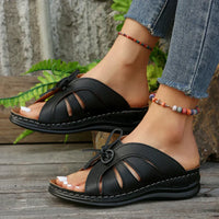 Orthopedische Sleehaksandalen met Gewelfde Knoop – Mirella