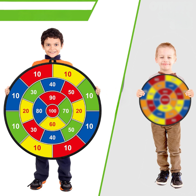 Groot Dartbord voor Kinderen met Kleverige Ballen en Darts - PlayTarget