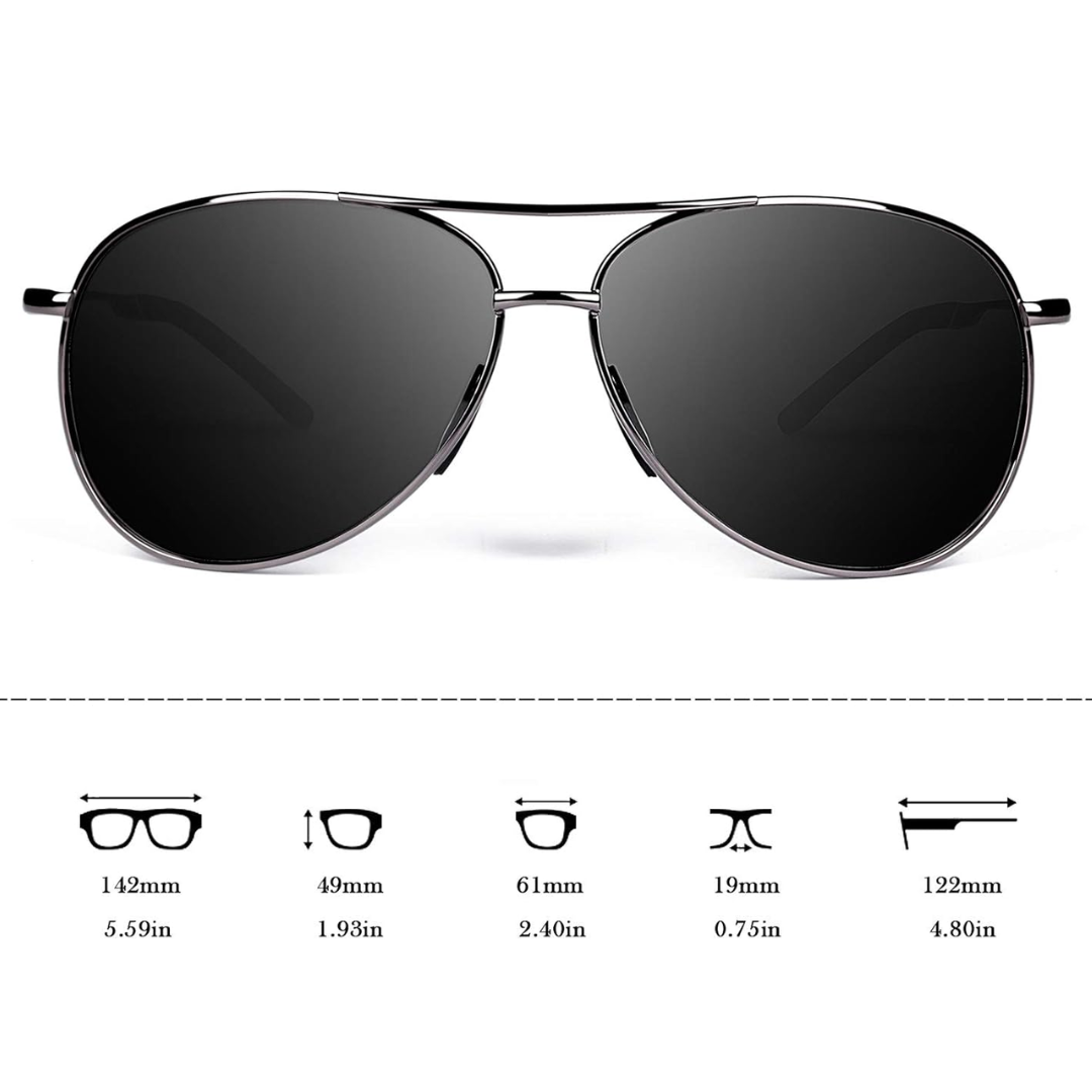 Premium Gepolariseerde Aviator Zonnebril - Joey