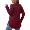 Loose Fit Crew Neck Sweater Tunic - Barbara