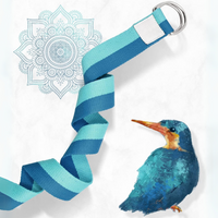 Opaska do jogi z regulowaną sprzączką w kształcie litery D