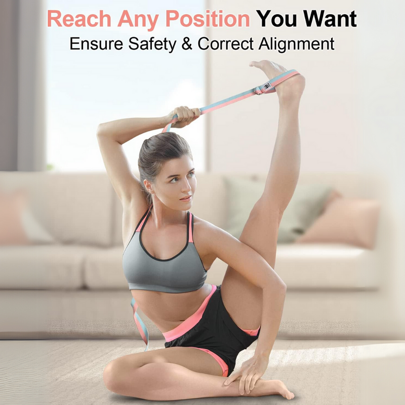 Opaska do jogi z regulowaną sprzączką w kształcie litery D