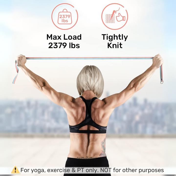 Opaska do jogi z regulowaną sprzączką w kształcie litery D