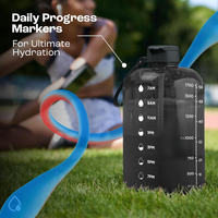 2L Waterfles met Tijdsmarkering – BPA-vrij