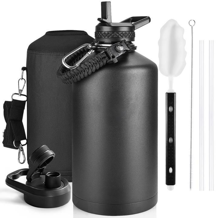 Geïsoleerde Waterfles – Lekvrij & BPA-vrij met Paracord Handvat