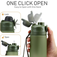 Inklapbare 600 ml Silicone Waterfles - Lekvrij & BPA-vrij