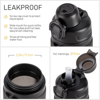 Inklapbare 600 ml Silicone Waterfles - Lekvrij & BPA-vrij