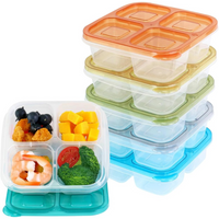 6-Pack Herbruikbare Bento Box Maaltijd Prep Set