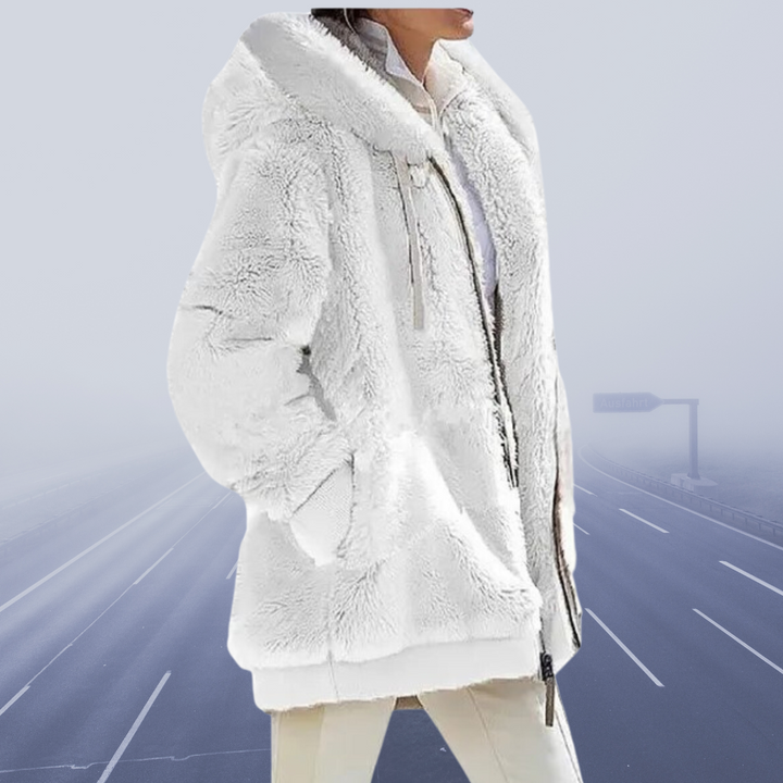 Casual Fleece Vest met Capuchon - Elena