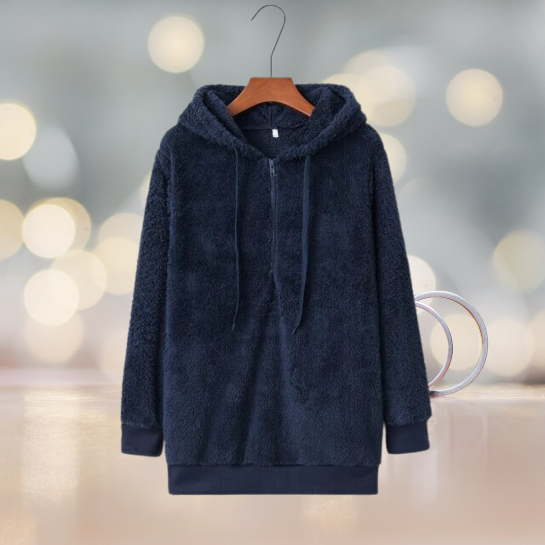 Zacht dames hoodievest voor de herfst – Amalia