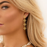 Vardi Dante™ kolczyki w kształcie wianka z kwiatów | Vintage i szykowne