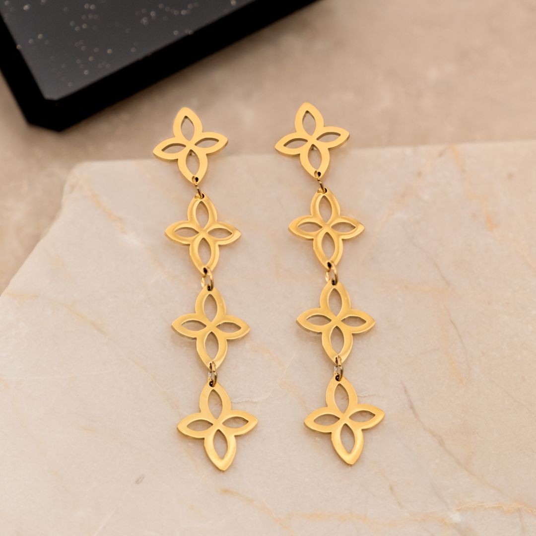 Vardi Dante™ kolczyki w kształcie wianka z kwiatów | Vintage i szykowne