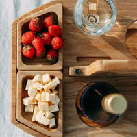 Vardi Dante™ Opvouwbare Houten Draagbare Wijntafel