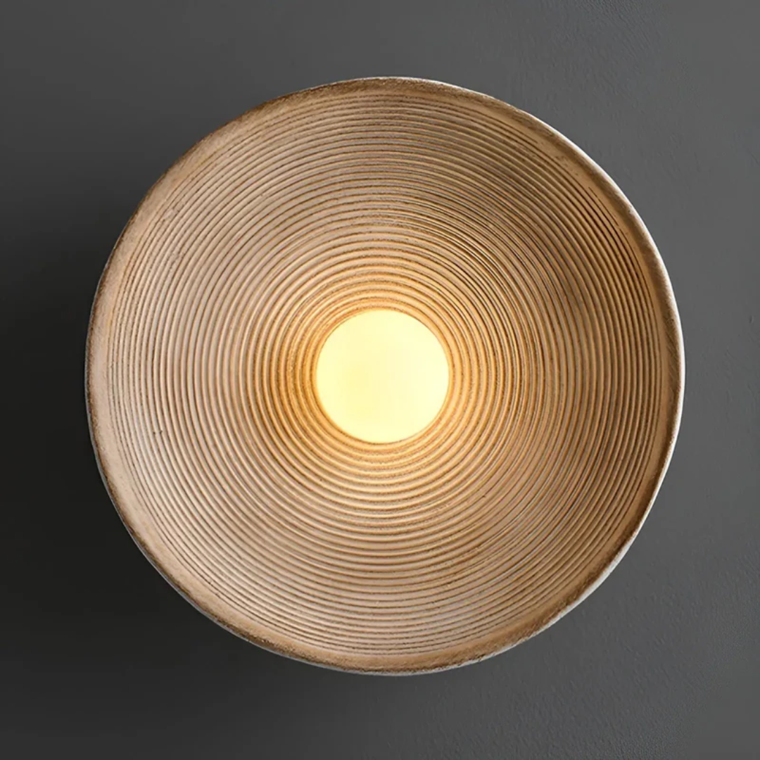 Japanse Wabi-Sabi Wandlamp - ZenGlow Disc