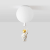 Trendy Maan/Astronaut Kinderkamer LED Plafondlamp -  CosmoGlow