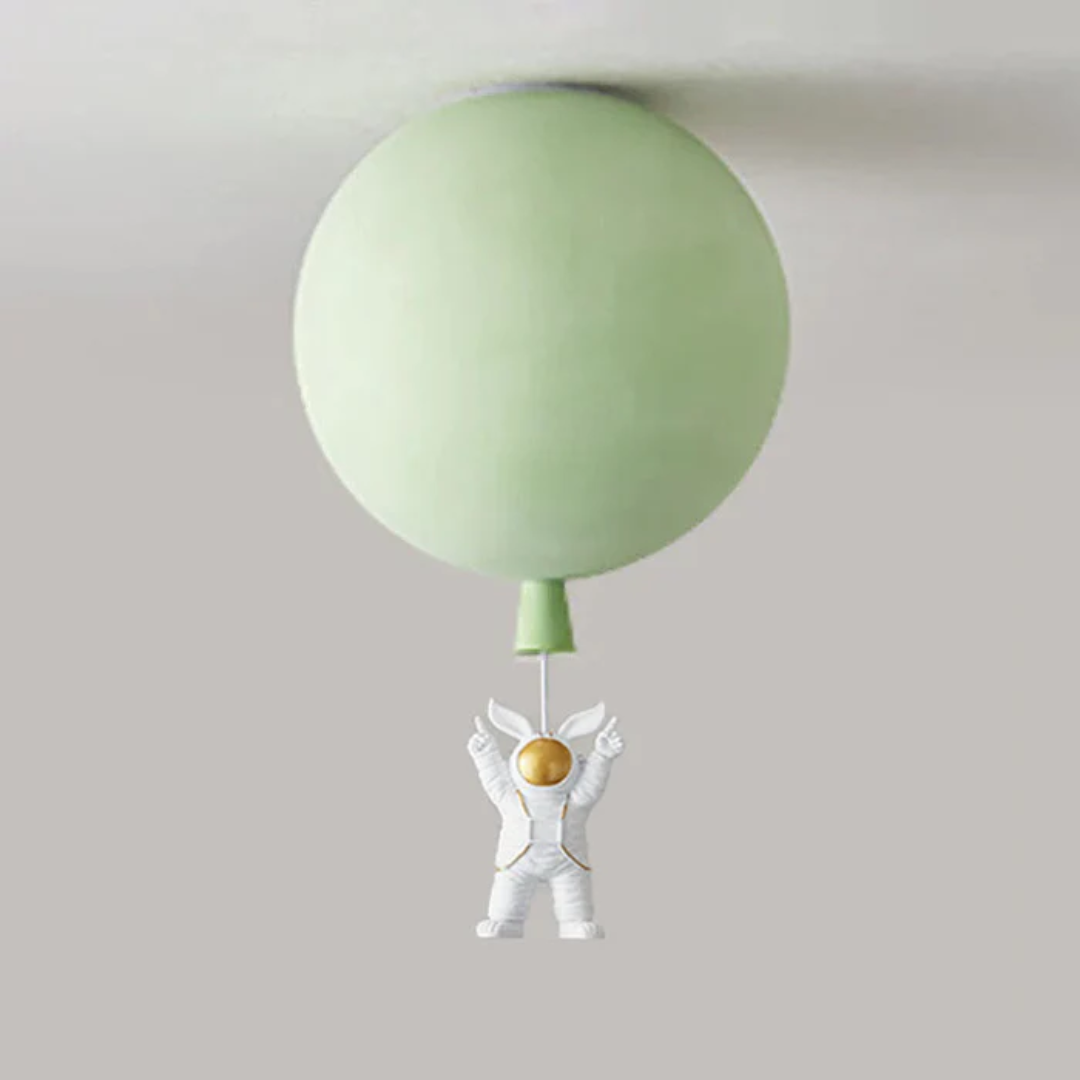 Trendy Maan/Astronaut Kinderkamer LED Plafondlamp -  CosmoGlow