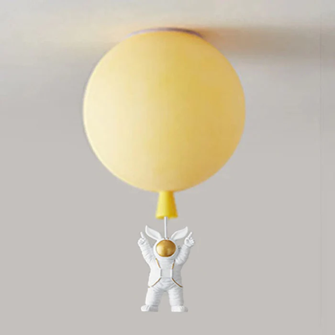 Trendy Maan/Astronaut Kinderkamer LED Plafondlamp -  CosmoGlow