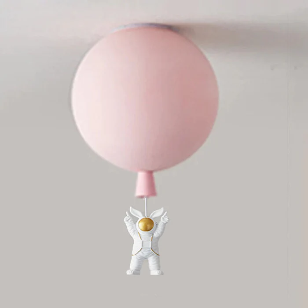 Trendy Maan/Astronaut Kinderkamer LED Plafondlamp -  CosmoGlow