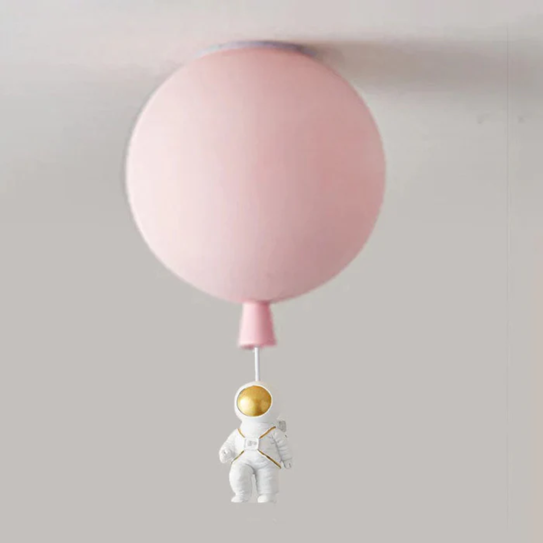 Trendy Maan/Astronaut Kinderkamer LED Plafondlamp -  CosmoGlow