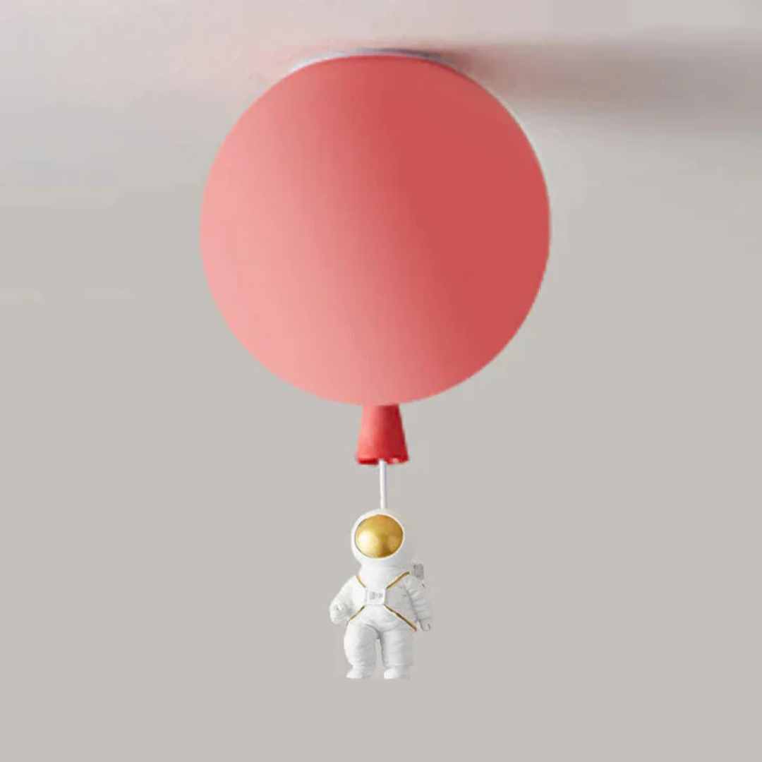 Trendy Maan/Astronaut Kinderkamer LED Plafondlamp -  CosmoGlow