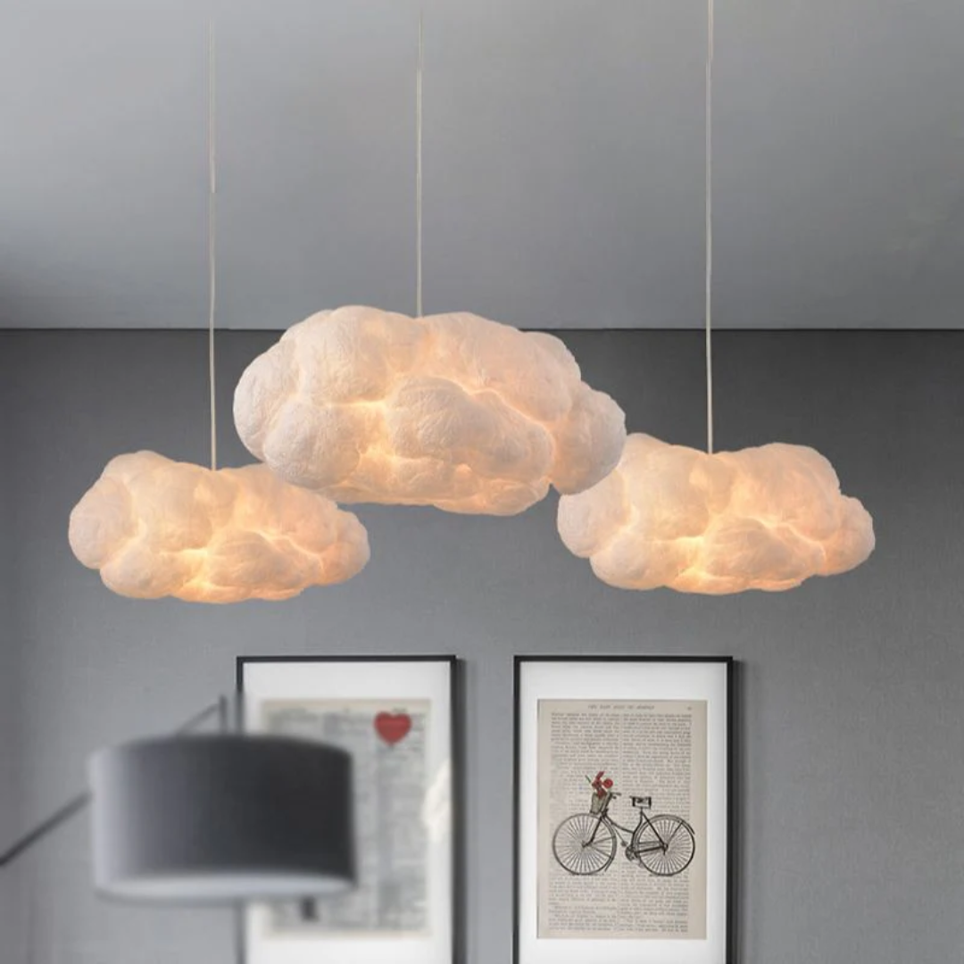 Design Cloud LED Hanglamp Wit PVC/Katoen - Nimbus