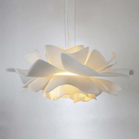Design Hanglamp Bloem Wit Metaal - Sophia