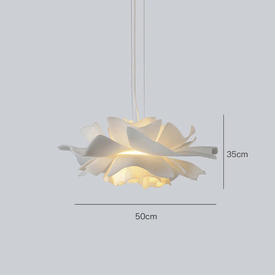 Design Hanglamp Bloem Wit Metaal - Sophia