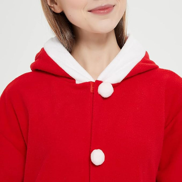 Comfortabele Santa Cosplay Onesie voor Volwassenen - SantaSnug