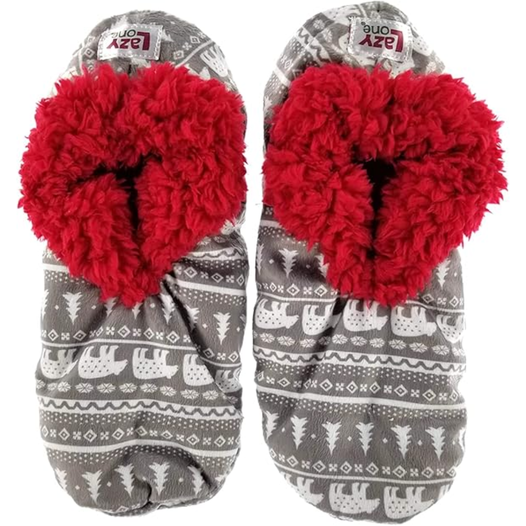 Dames Fleece Kerst Slof Sokken - HollyWarm