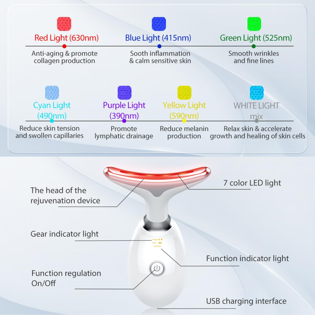 RadiantGlow 7-Color Gezichtsmassager