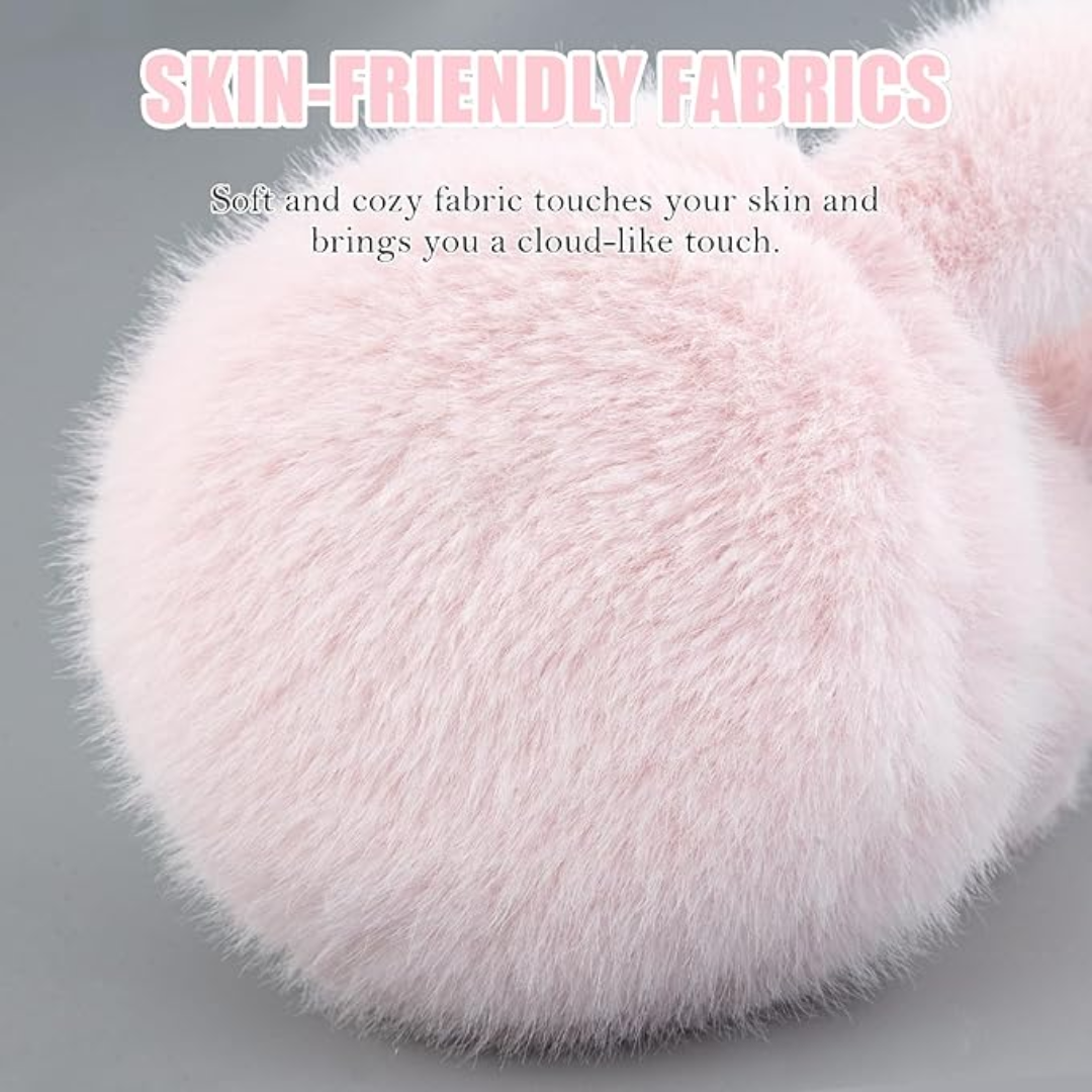 Fluffy Opvouwbare Faux Fur Winter Oorwarmers - FauxSnugs