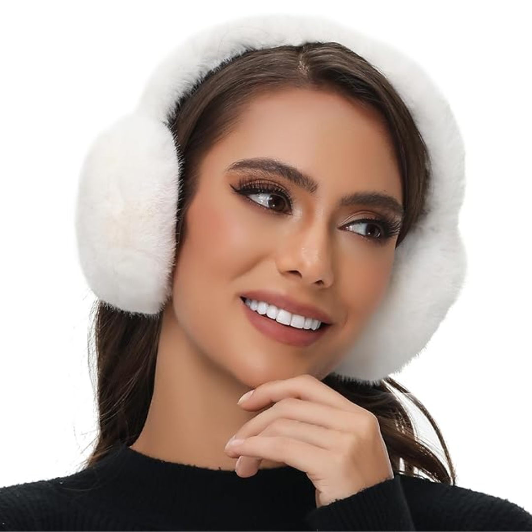 Fluffy Opvouwbare Faux Fur Winter Oorwarmers - FauxSnugs