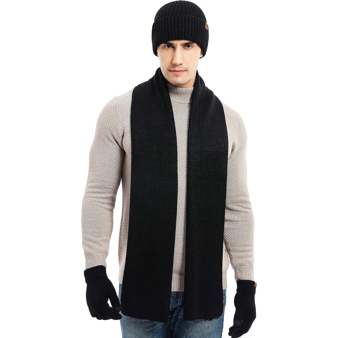 Heren Winter Beanie & Handschoenen Set - Victor