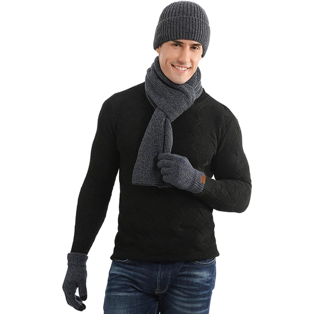 Heren Winter Beanie & Handschoenen Set - Victor