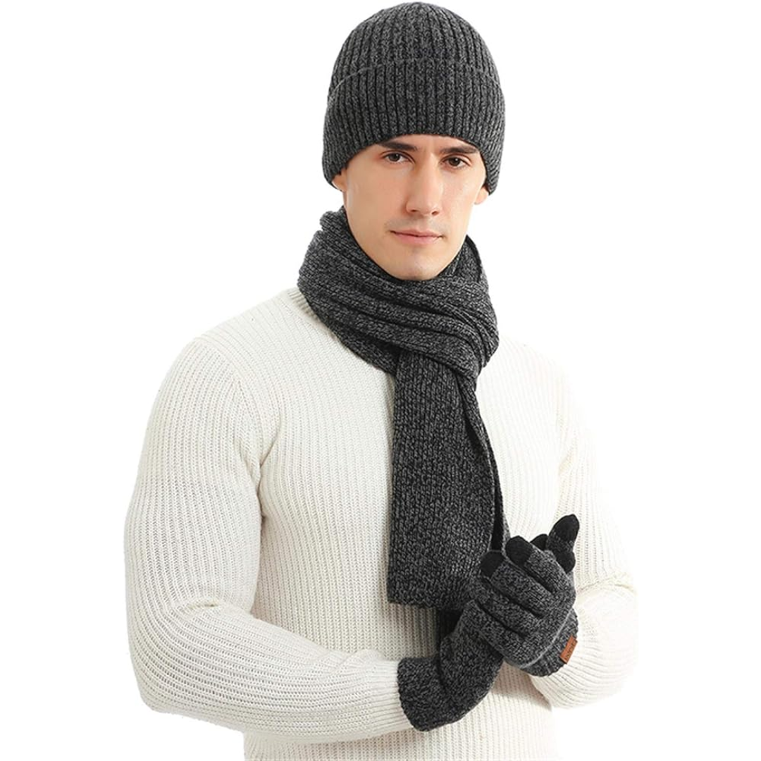 Heren Winter Beanie & Handschoenen Set - Victor